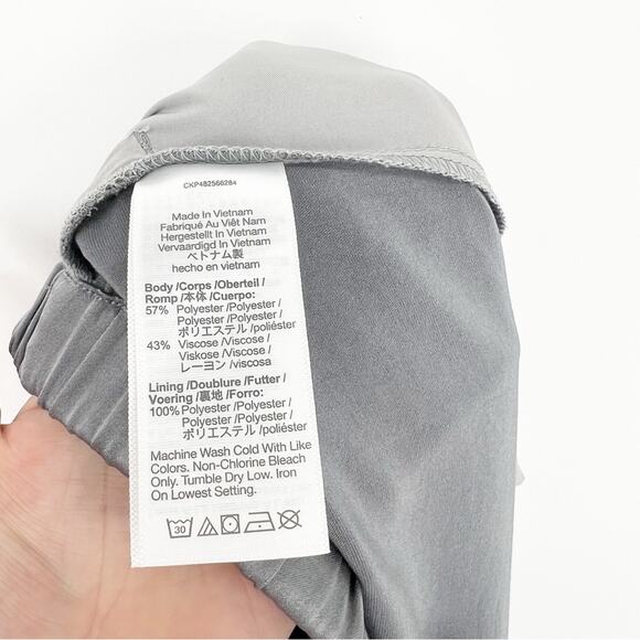 Madewell Straight Full Length Pull On Pants S Grey - Picture 6 of 7